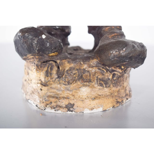 Painted Clay Sculptures by Ceramist Solrac, Portugal, 1980s, Set of 4 For Sale - Image 11 of 18