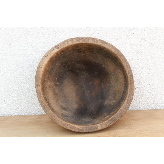 African Sculptural African Hardwood Bowl For Sale - Image 3 of 7