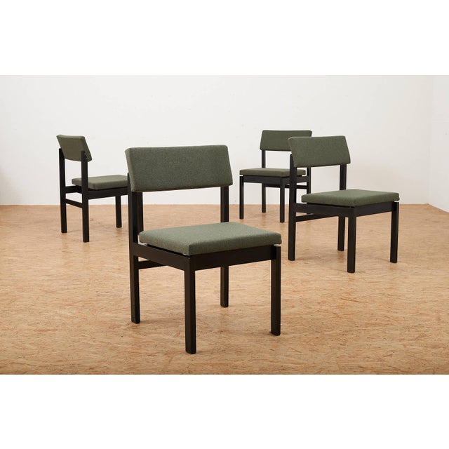 Chairs in Green Fabric by Willy Guhl for Dietiker, 1959, Set of 4 For Sale - Image 13 of 13
