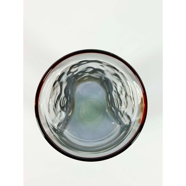 Set of 12 vintage glass tumblers designed by Toni Zuccheri for Vetrelco (Treviso, Italy), dating from the 1970s. Featuring...