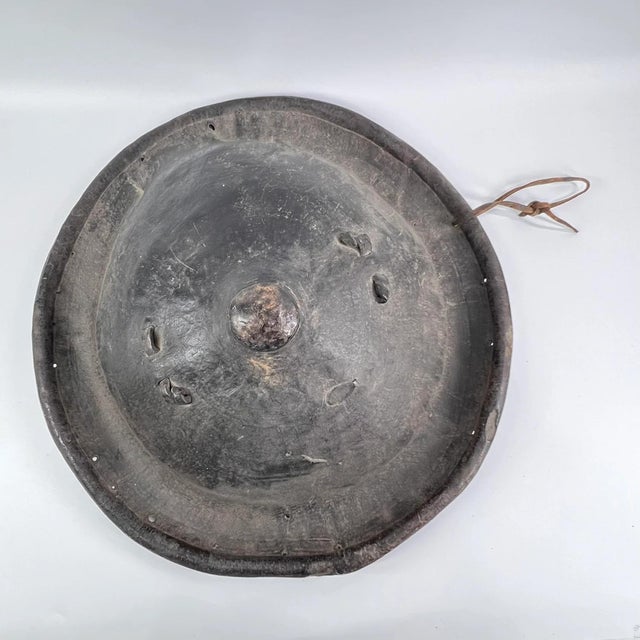 Early 20th Century Amarro Arussi Leather Shield Ethiopia For Sale - Image 11 of 11