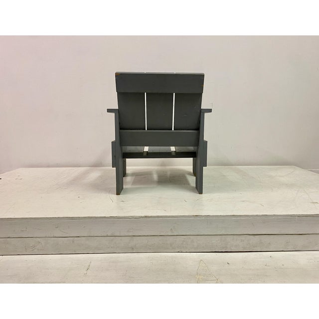 Mid-Century Blue Painted Crate Armchair, 1960s For Sale - Image 9 of 15