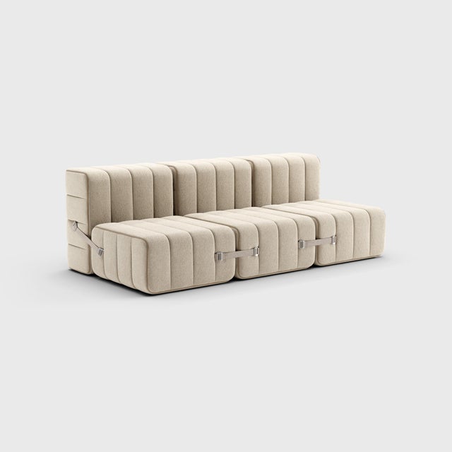 Not Yet Made - Made To Order Modular Sofa Bed with Sleeping Function in Jet Fabric by Ambivalenz, Set of 6 For Sale - Image 5 of 18