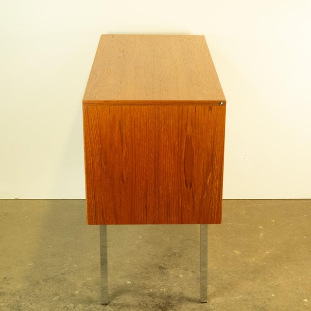 Showcase with Sliding Doors in Teak, 1970s For Sale - Image 6 of 12