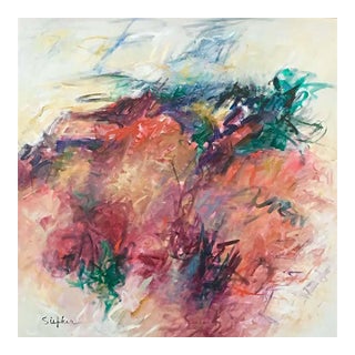 Mary Lou Siefker, Acrylic on Canvas Titled: To Jump and Run and Play. For Sale