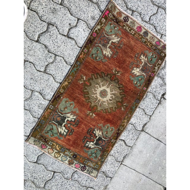 Tribal 1960s Decorative Anatolian Floral Rug For Sale - Image 3 of 6