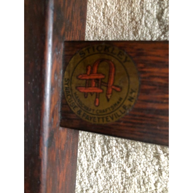 Stickley Round Label Arm Chairs Set of 3 Chairish