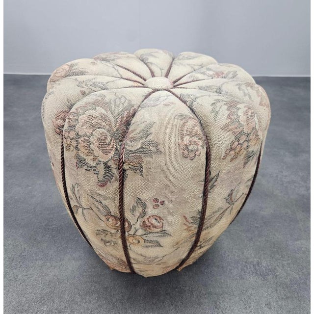 Mid-Century Art Deco Ottoman by Jindřich Halabala, 1950s For Sale - Image 11 of 14