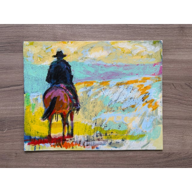 This 11 x 14 inch acrylic and tempera painting on canvas board delivers the depth of character only a painting can bring...