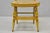 Early 20th Century Antique Hitchcock Style Slat Back Rush Seat Yellow Paint Stencil Side Chair For Sale - Image 5 of 10
