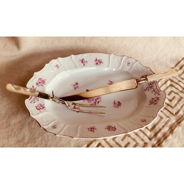 Early 19th Century Magnificent French Porcelain Platter, C. 1900 - Rococo Louis XV Style For Sale - Image 5 of 14