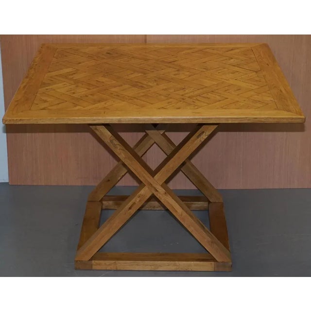 We are delighted to offer for sale this stunning 100% solid pegged oak Halo large high bar table to seat 8 – 12 people I...