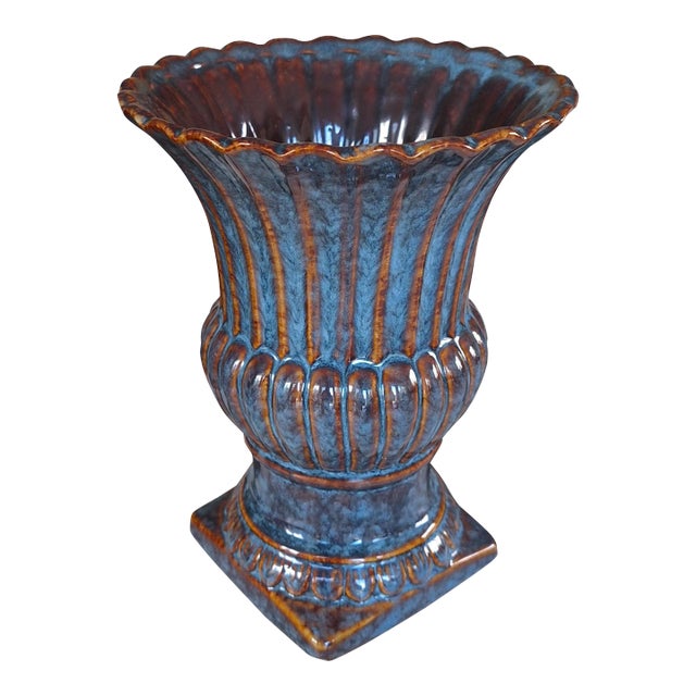 Vintage Ceramic Urn Shaped Cachepot For Sale