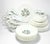 Contemporary 1970s Vintage 40-Piece Milk Glass Dinnerware Set Service 8 Holly Christmas For Sale - Image 3 of 7