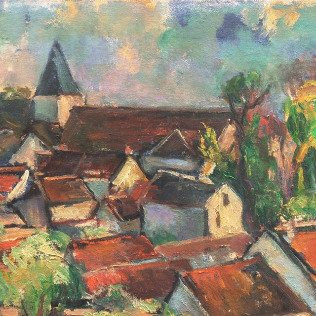 Modern "Hungarian Landscape" by Leonid Unik, Post-Impressionist Oil For Sale - Image 3 of 8