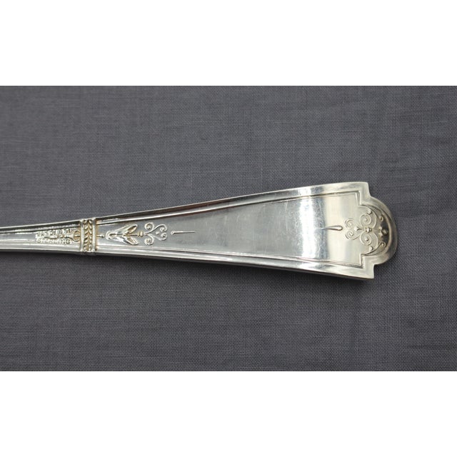 Silver Late 19th Century American "Cupid" Pattern Sterling Silver Serving Spoon For Sale - Image 8 of 8