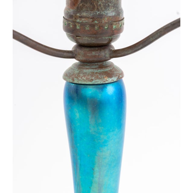 1980s Lundberg Studios Art Glass Table Lamp Base For Sale - Image 5 of 9