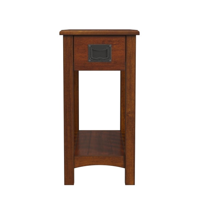 Wood Larina 1 Drawer Shaker Side Table, Light Brown For Sale - Image 7 of 7