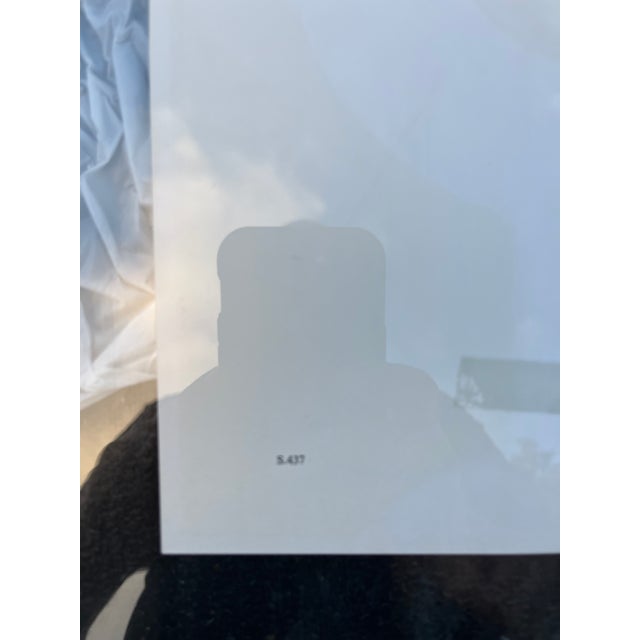 Vintage 1970s Op-Art Geometric Black and Silver Foil Framed Print. For Sale - Image 15 of 17