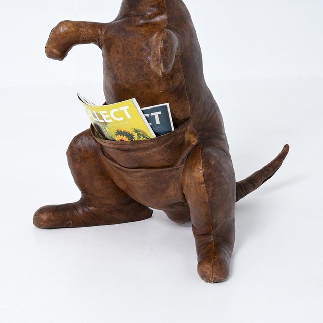 Leather Magazine Holder by Dimitri Omersa for Abercrombie & Fitch, 1960s For Sale - Image 13 of 18