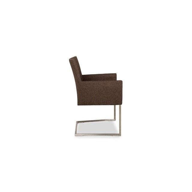 Brown Arc-E Fabric Chairs in Brown from Bert Plantagie, Set of 8 For Sale - Image 8 of 11