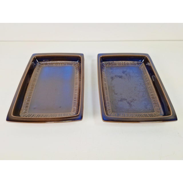 A pair of vintage 'kosmos' swedish oven dish by berit ternell for gefle designer: berit ternell producer: gefle model: t91...