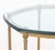 Mid-Century Modern La Barge Style Glass Top and Brass Table For Sale - Image 3 of 8