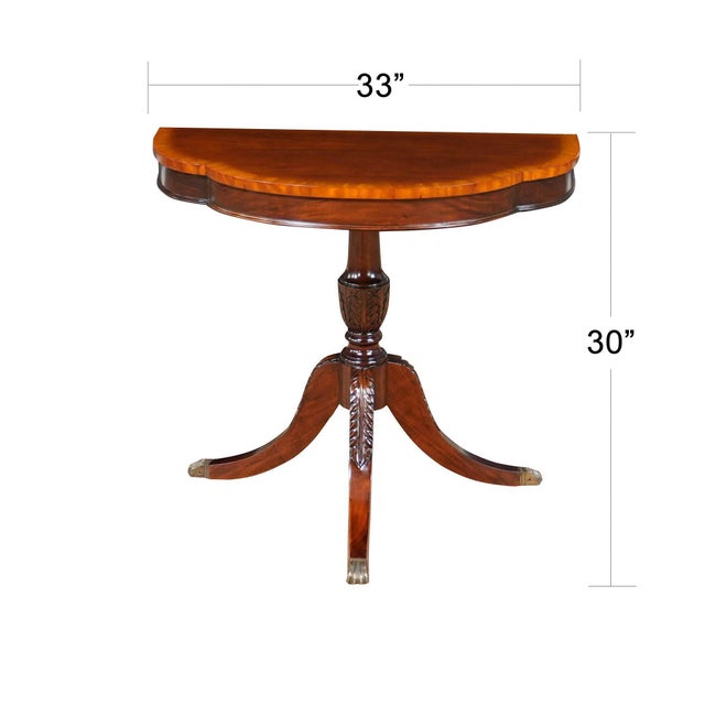 This high quality, antique reproduction Large Duncan Phyfe Console is very similar to our best selling model the NOC043...