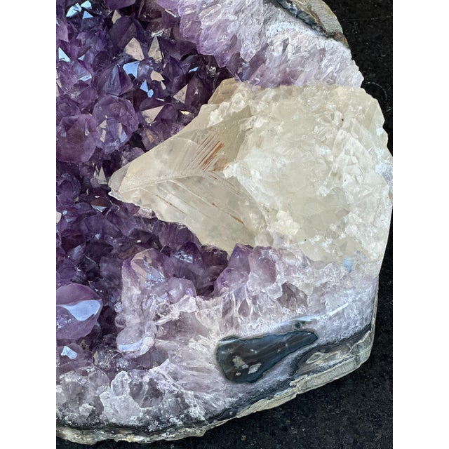 Monumental Amethyst Geode With Agate & Calcite For Sale - Image 6 of 7