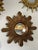 Large 18" Vintage 1990s Golden Sunburst Wall Mirror For Sale - Image 16 of 18