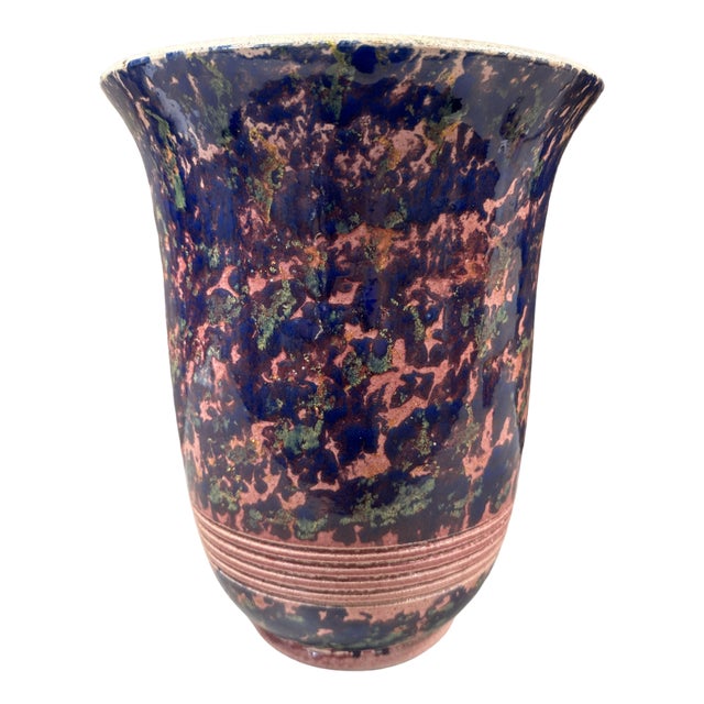 Art Deco Turned Ceramic Vase from Schneider, 1920s For Sale