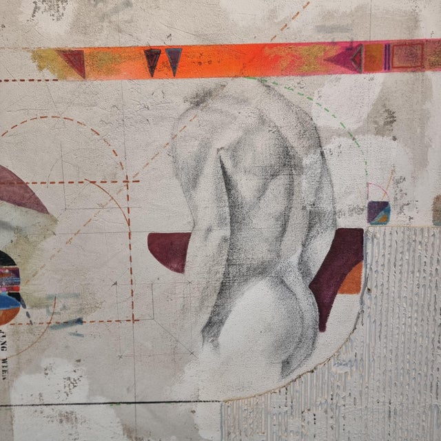 Roberto Nezzi, Essence of Man, Mixed Media on Canvas For Sale - Image 6 of 9