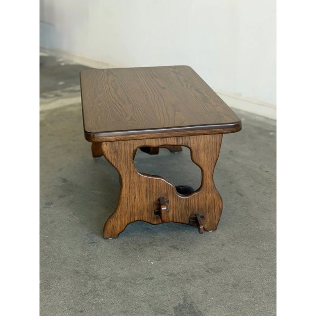 1970s Organic Oak Coffee Table For Sale - Image 16 of 16