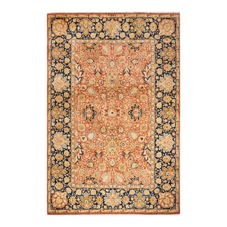 Mogul, One-of-a-Kind Hand-Knotted Area Rug - Orange, 6' 0" x 9' 1" For Sale