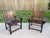 Mortise & Tenon Exotic Wood Arm Chair Pair ~ Ziricote or Macassar ~ Mid Century Rosewood ~ Arts and Crafts Style For Sale - Image 4 of 15