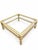 Beige Late 20th Century Coastal Wicker and Rattan Square Glass-Top Coffee Table For Sale - Image 8 of 8