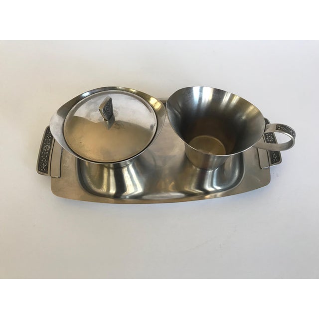 Vintage Solid 188 Cordova 1969 Stainless Steel Riviera Style Tea Set