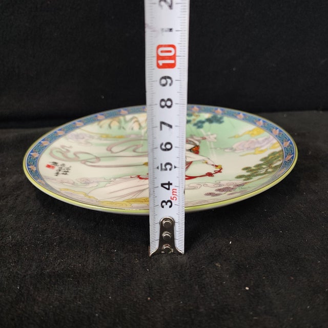Ceramic Chinese Ceramic Plate,Famille Rose Porcelain Plate Hand Painted Figures Story Pattern For Sale - Image 7 of 11