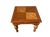 Vintage Broyhill Tuscan Neoclassical End Table – Solid Wood Square Side Table With Fluted Turned Legs & Four-Way Matched Top For Sale - Image 6 of 11