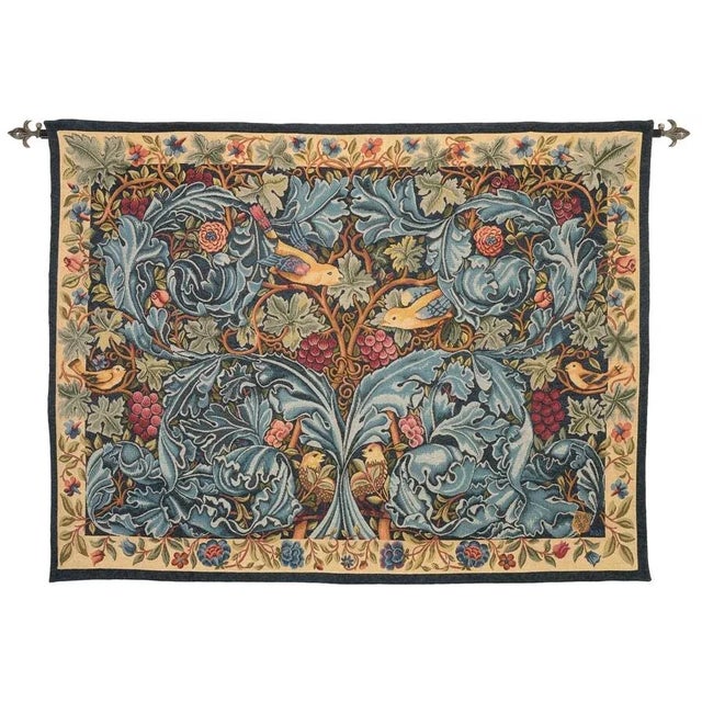 Vine & Acanthus Loom Woven Tapestry - Requires Rod Size 5 For Sale - Image 4 of 4