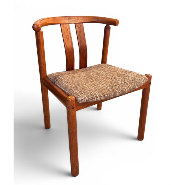 Mid-Century Modern Set of 6 Mid-Century Teak Dining Chairs by h.frydendal for Boltinge Stolefabrik, 1970, Set of 6 For Sale - Image 3 of 11