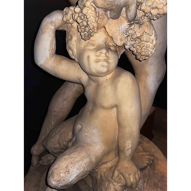 Traditional Antique Terracotta Greco-Roman Style Garden Statue For Sale - Image 3 of 7