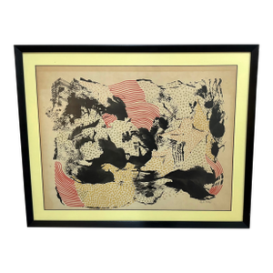 Lucile Parker 1970s-80s Abstract Original Print