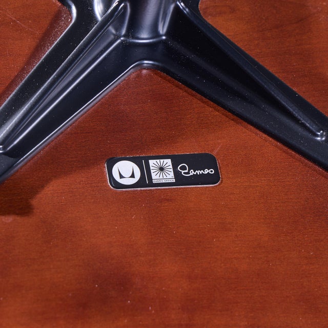 Charles and Ray Eames for Herman Miller Mid Century Eames Chair and Ottoman For Sale - Image 11 of 11