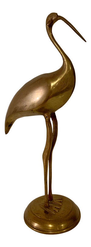 Vintage Mid-Century Modern Brass Crane