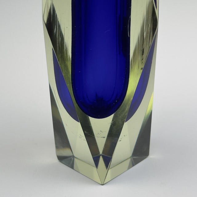 Vintage Sommerso Blue Murano Vase, Italy, 1970s For Sale - Image 15 of 18