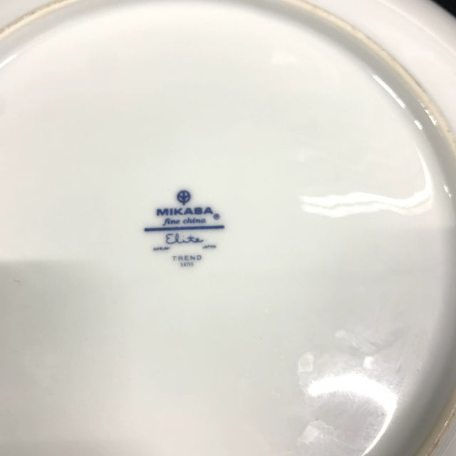 Mikasa 1960s Mid-Century Modern Mikasa Elite Trend Chop Plates- Set of Four For Sale - Image 4 of 7