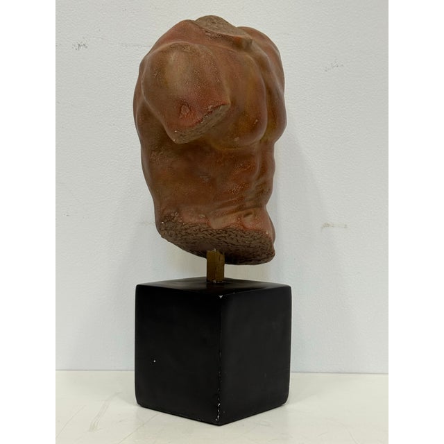 1991 Male Torso Sculpture Sergey Eylanbekov Alva Studio For Sale - Image 10 of 11