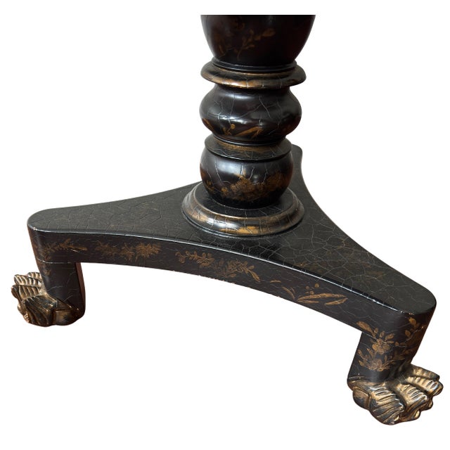 2000 - 2009 Baker Historic Charleston Chinoiserie Tilt Top Table For Sale - Image 5 of 9