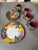 Late 20th Century Vintage Colorful Tropical Style Dessert Dish Set- 9 Pieces For Sale - Image 5 of 8